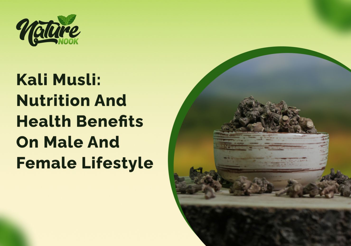 Kali Musli: Nutrition and Health Benefits on Male and Female Lifestyle